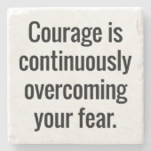 Courage Marble Stone Onderzetter (Voorkant)