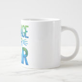 Courage over fear extra grote beker (Rechts)