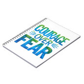 Courage over fear notitieboek (Linkerzijde)
