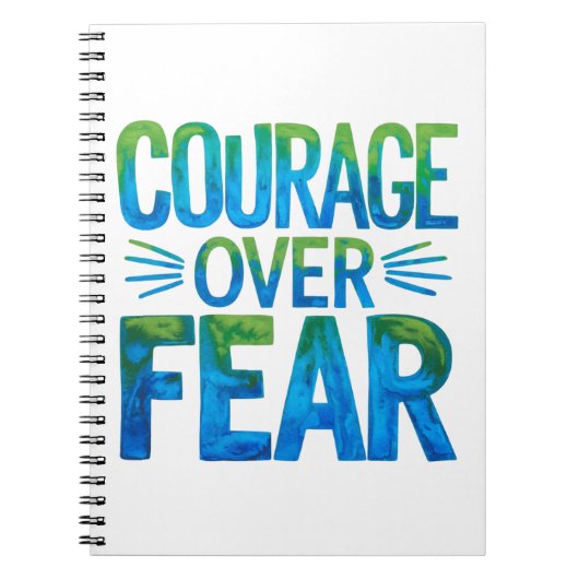 Courage over fear notitieboek (Voorkant)