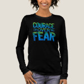 Courage over fear Tri-Blend shirt (Voorkant)