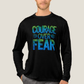 Courage over fear Tri-Blend shirt (Voorkant volledig)