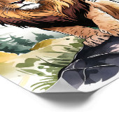 Courage par le Christ Art mural de nurserie chréti (Coin)