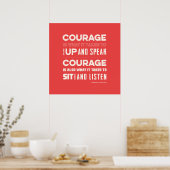 Courage Poster (Keuken)