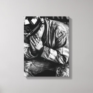 Courage Stretched Canvas Afdruk