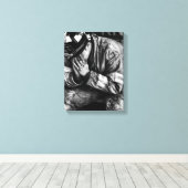 Courage stretched canvas afdruk (Insitu (Houten vloer))