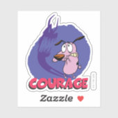 Courage the Cowardly Dog | Shadow Graphic Sticker (Vel)
