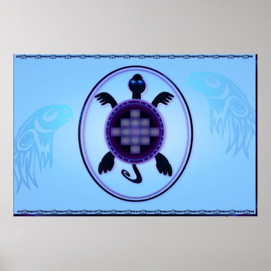 Courage Turtle Yardsign Poster (Voorkant)