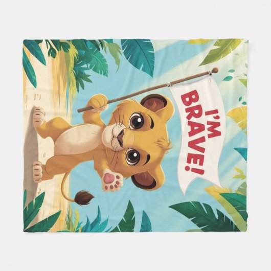 Courageous Little Dog with a Bandage Fleece Deken (Voorkant (Horizontaal))