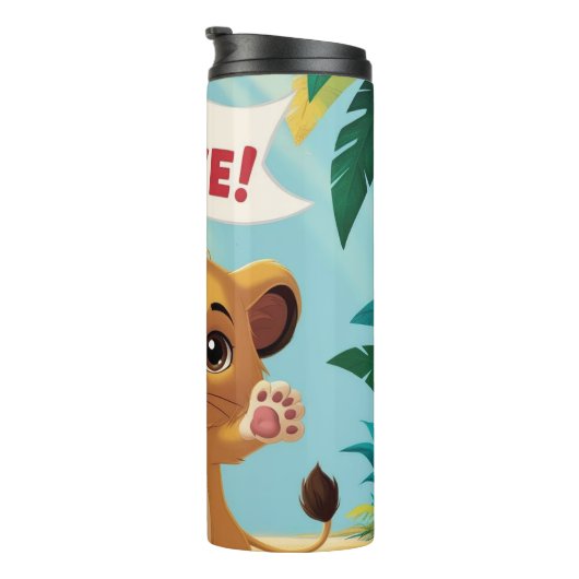 Courageous Little Dog with a Bandage Thermosbeker (Geroteerd rechts)