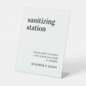 Courageus Modern Huwelijks Sanitair Station Reclamebord Met Voetstuk (Voorkant)
