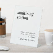 Courageus Modern Huwelijks Sanitair Station Reclamebord Met Voetstuk (Insitu)