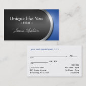 Courbe d'Argent-Conception - cartes bleues de (Devant / Derrière)