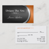 Courbe d'Argent-Conception - cartes oranges de (Devant / Derrière)