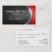 Courbe d'Argent-Conception - cartes rouges de (Devant / Derrière)