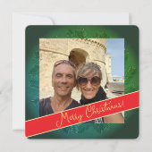 Courbe de Noël + Carte de vacances (Devant)