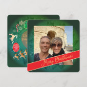 Courbe de Noël + Carte de vacances (Devant / Derrière)