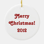 Courbe et cadeaux de moto Ornement de vacances ron (Dos)