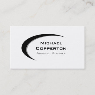 Courbe professionnelle de noir de carte de visite