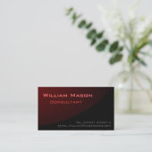 Courbe rouge noire, Carte de visite professionnel (Debout devant)