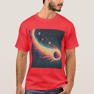** Courbes de comète T-shirt conceptions **