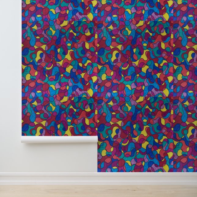 Courbes de papier peint couleur (Application)