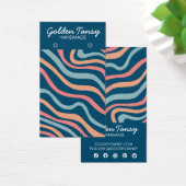 Courbes douces Blue oreille bijoux carte d'afficha (Bureau)