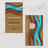 Courbes Earth Hill avec Carte de visite de logo (Devant / Derrière)