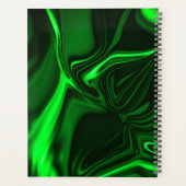 Courbes et plis verts surlignés sur arrière - plan (Dos)