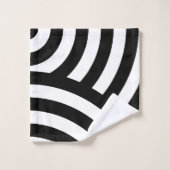 Courbes noir et blanc (Gant de toilette)