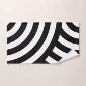 Courbes noir et blanc (Serviette à main)