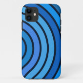 Courbes noir et bleu coque Abstrait (Dos)