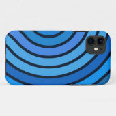 Courbes noir et bleu coque Abstrait (Dos (Horizontal))