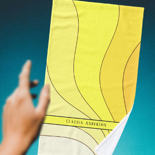 Courbes ondulées jaunes Nom