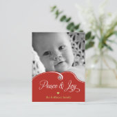 Courbes paisibles Noël Poste Carte photo de Noël (Debout devant)