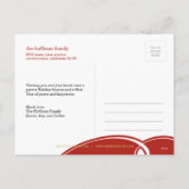 Courbes paisibles Noël Poste Carte photo de Noël (Dos)