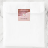 Courbes terrestres avec Stickers d'entreprise Logo (Sac)