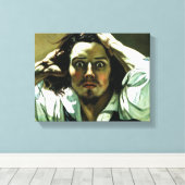 Courbet La Toile De L'Homme Désespérée Impression (Insitu (Plancher de Bois))