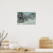 Courbet - Winterlandschap Poster (Keuken)