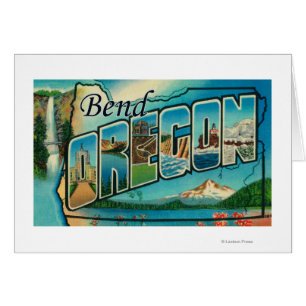 Courbure, lettre ScenesBend d'OregonLarge, OU