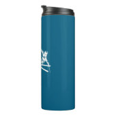 Courchevel France Skier Thermosbeker (Geroteerd rechts)