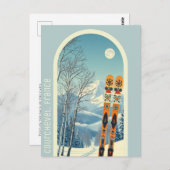 Courchevel France vacances ski Carte postale (Devant / Derrière)