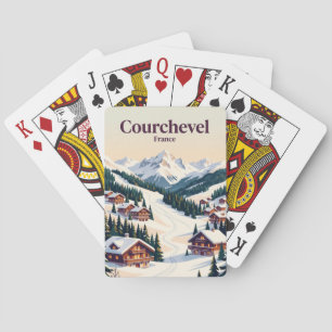 Courchevel Frankrijk Pokerkaarten