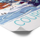 Courchevel Frankrijk Winterprint Poster (Hoek)
