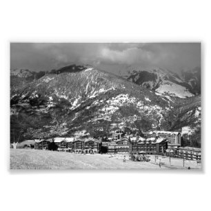 Courchevel Moriond 1650 3 Valleys Franse Alpen Foto Afdruk