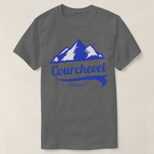 Courchevel ski Savoie Frankrijk 1 T-shirt (Design voorkant)