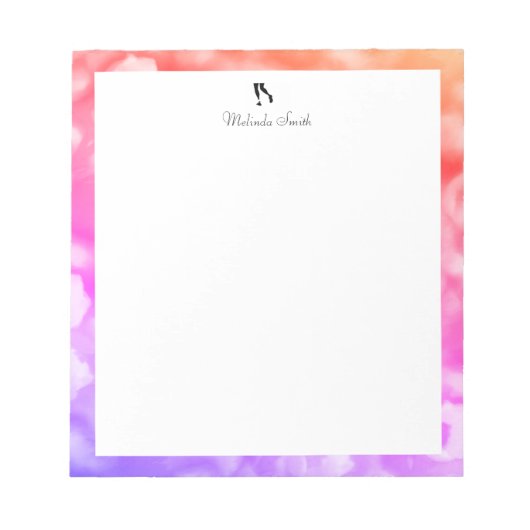 Coureur. Bloc-notes personnalisé (Devant)