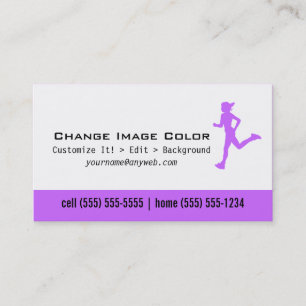 Coureur - carte de visite personnel