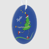 Coureur d'arbre de Noël personnalisé avant/arrière (devant)