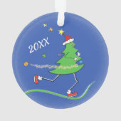 Coureur d'arbre de Noël personnalisé avant/arrière (dos)